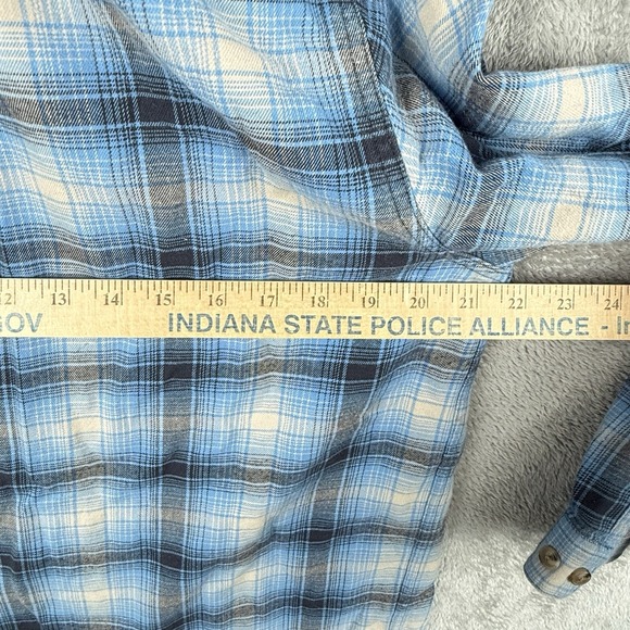 Patagonia Conversion Fjord Flannel Shirt Mens M Blue Cotton Outdoors Casual - Picture 8 of 9